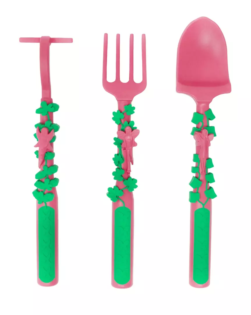 Constructive Eating: Set of 3 Garden Fairy Utensils