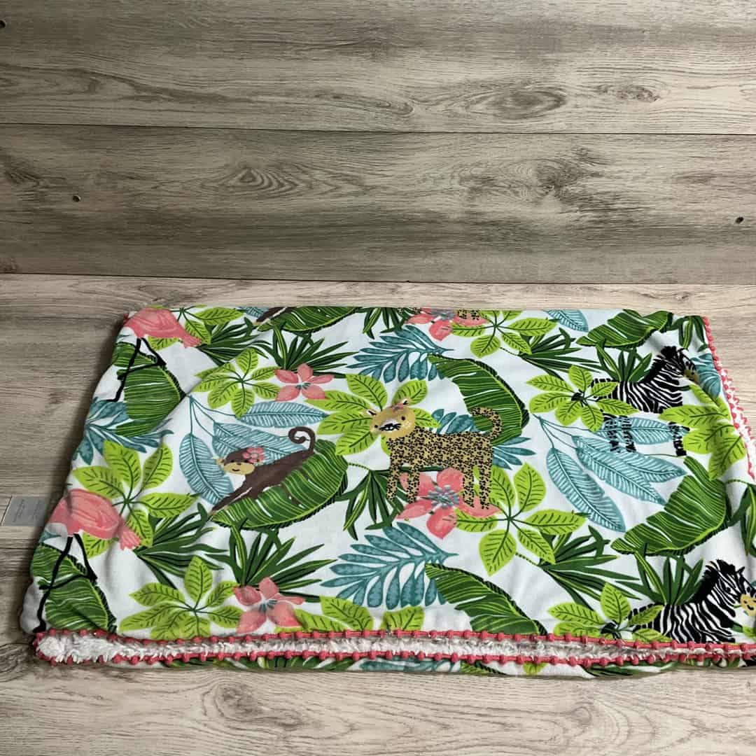 Tropical Jungle Minky Style Blanket