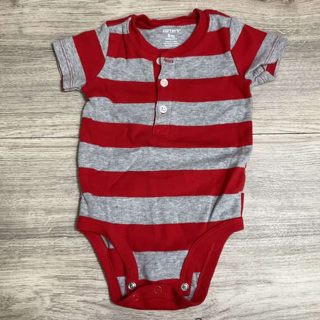 BOYS - 9 Months - Button Onesie