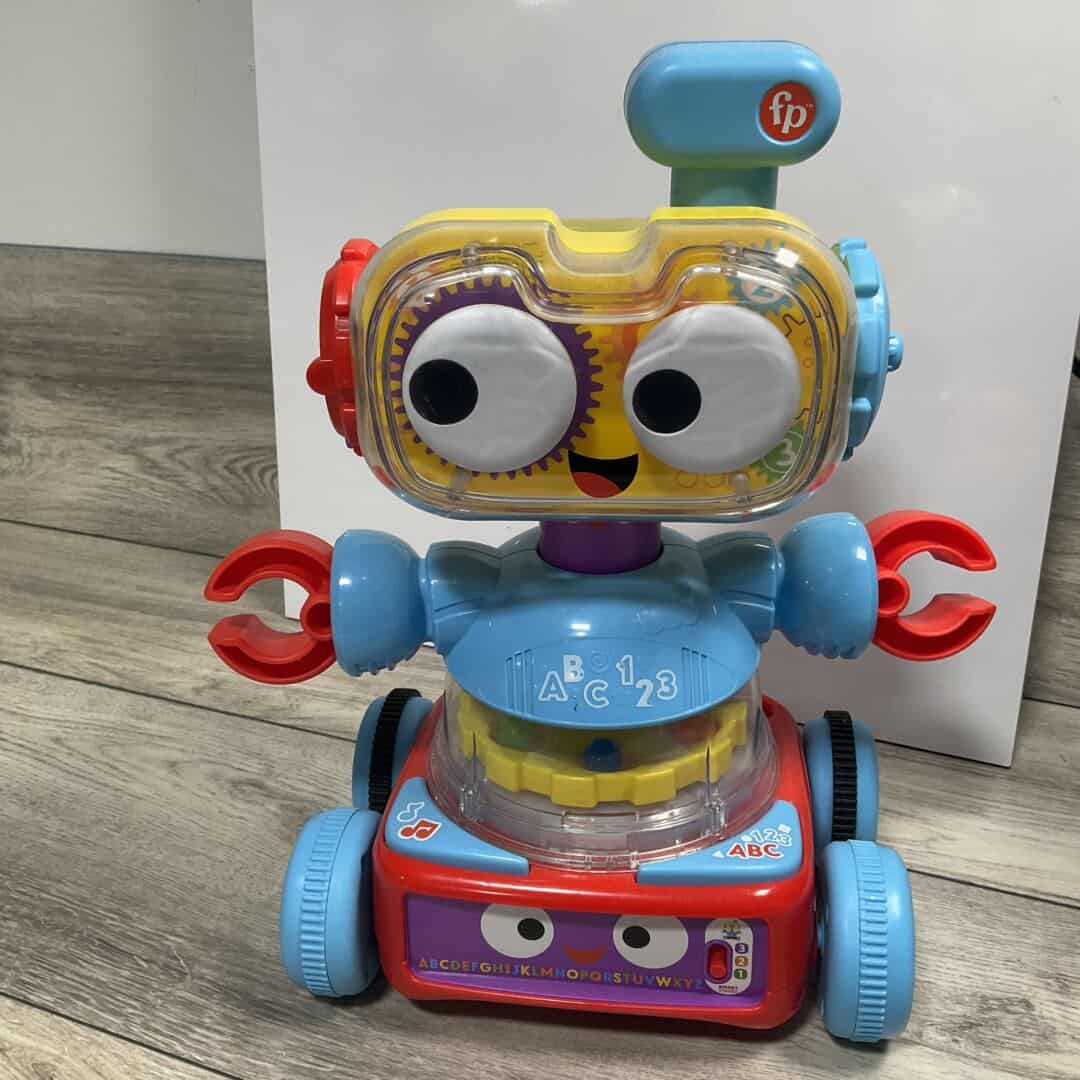 Fisher-Price Baby Toddler & Preschool Toy, 4-in-1 Learning Bot with Music Lights & Smart Stages Content