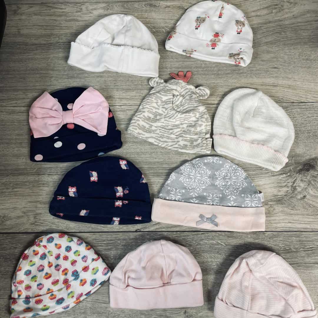 10qty Assorted Baby Girl Hats