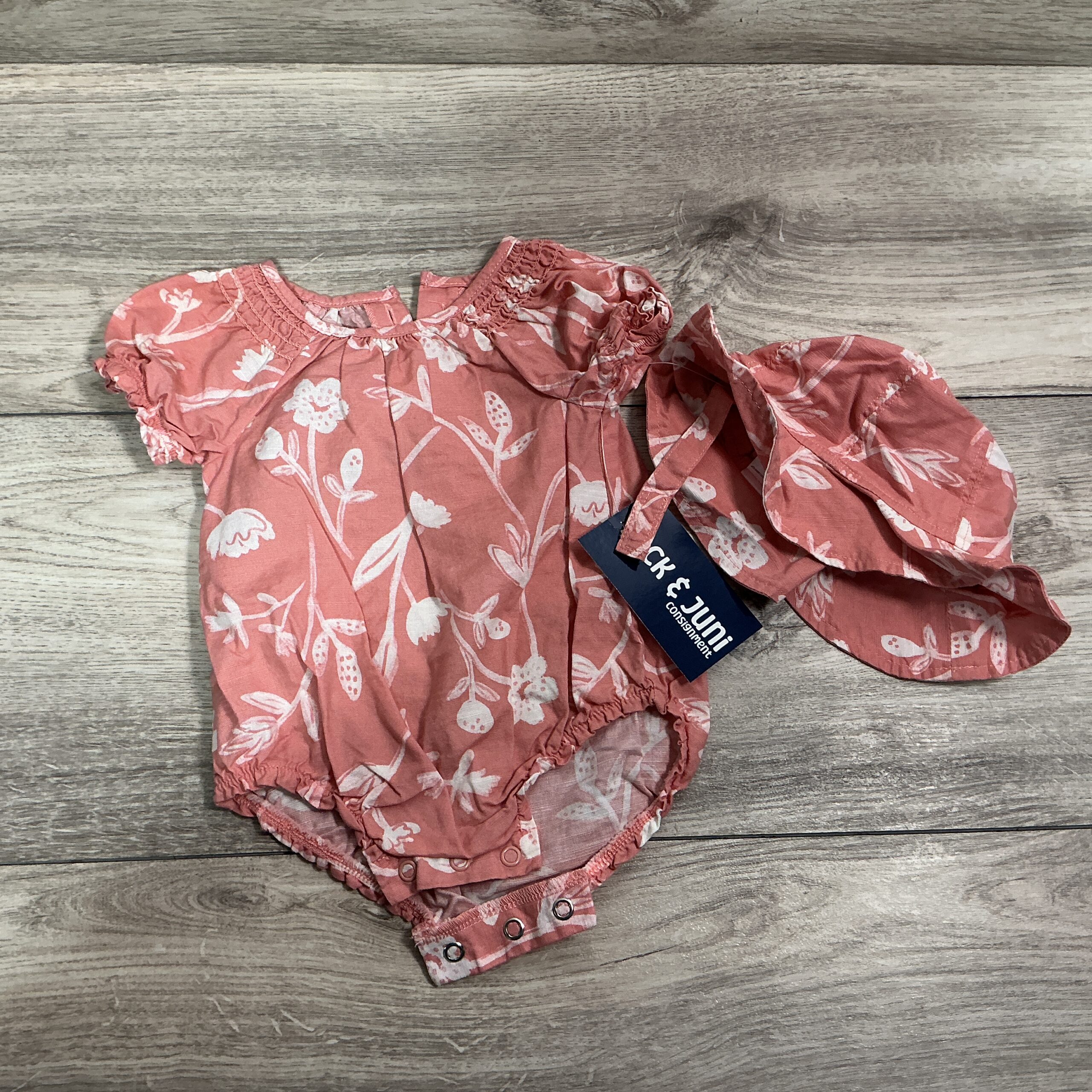 GIRLS - 3 Month - Onesie with Hat