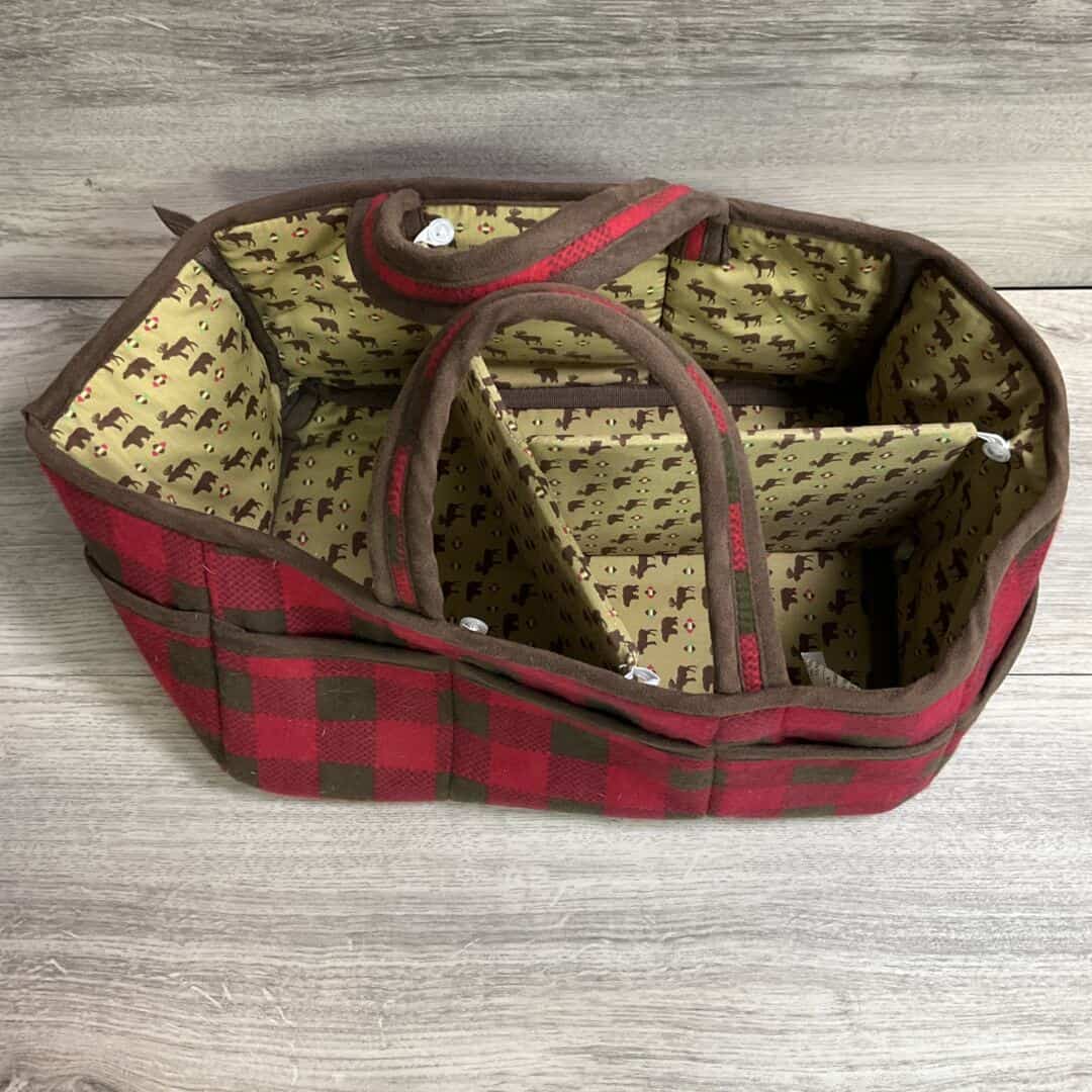 Buffalo Plaid / Bear Diaper Organzier