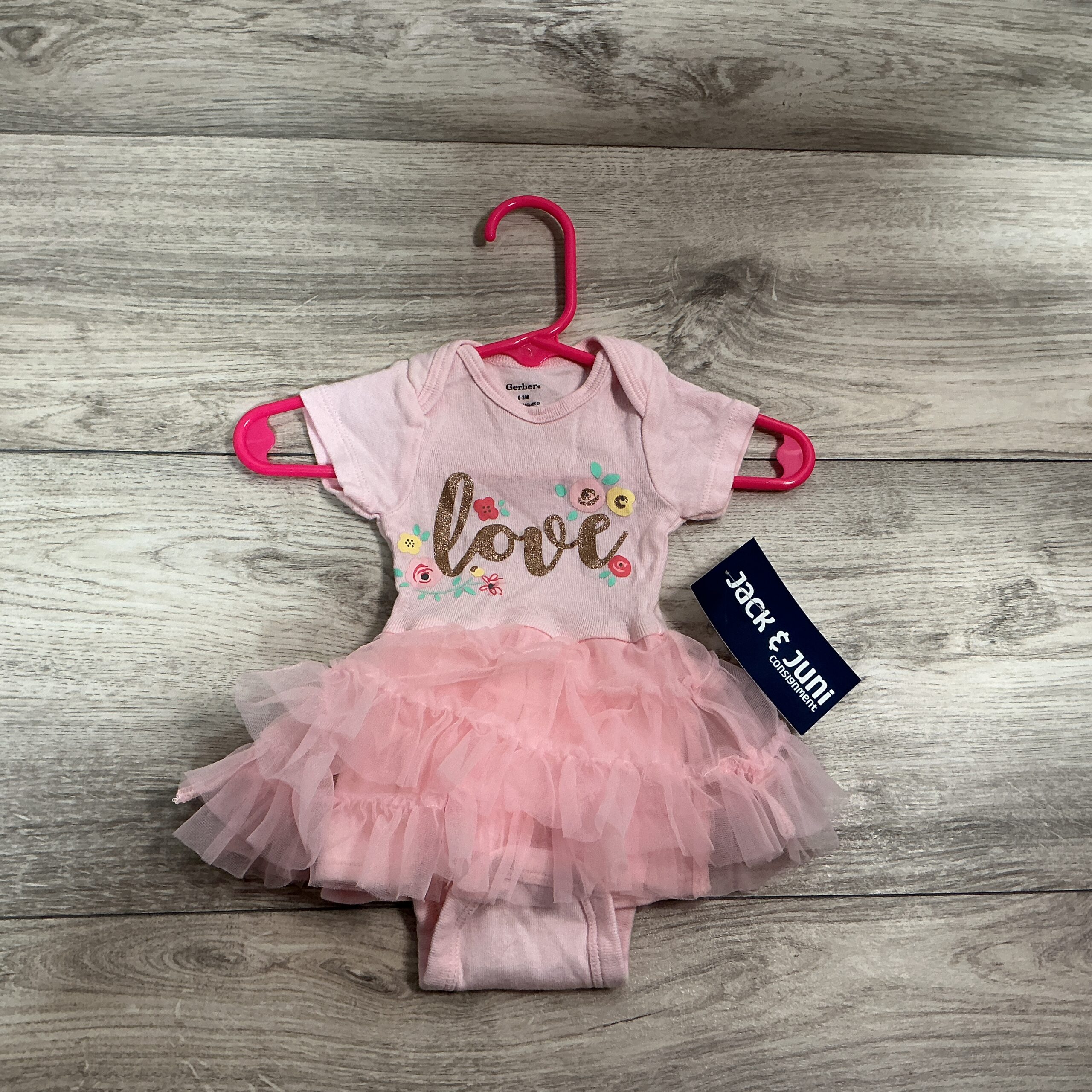 GIRLS - 0/3 Month - Outfit Onesie