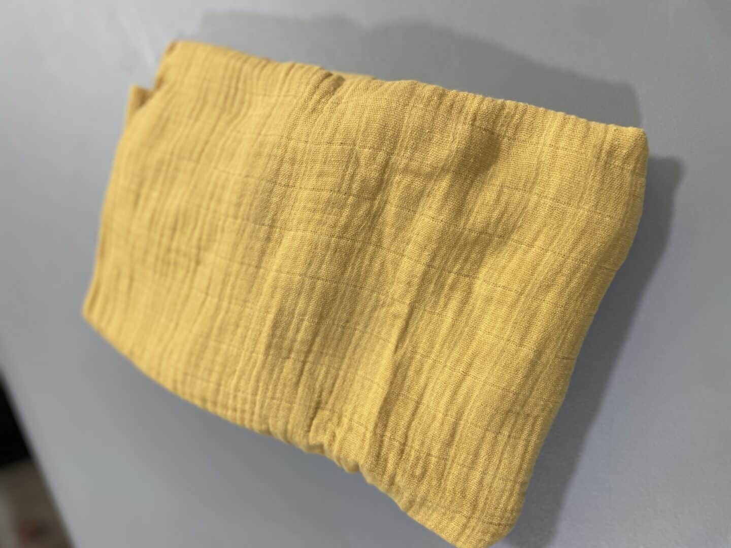 Little Unicorn, Mustard Yellow, Muslin Crib Sheet