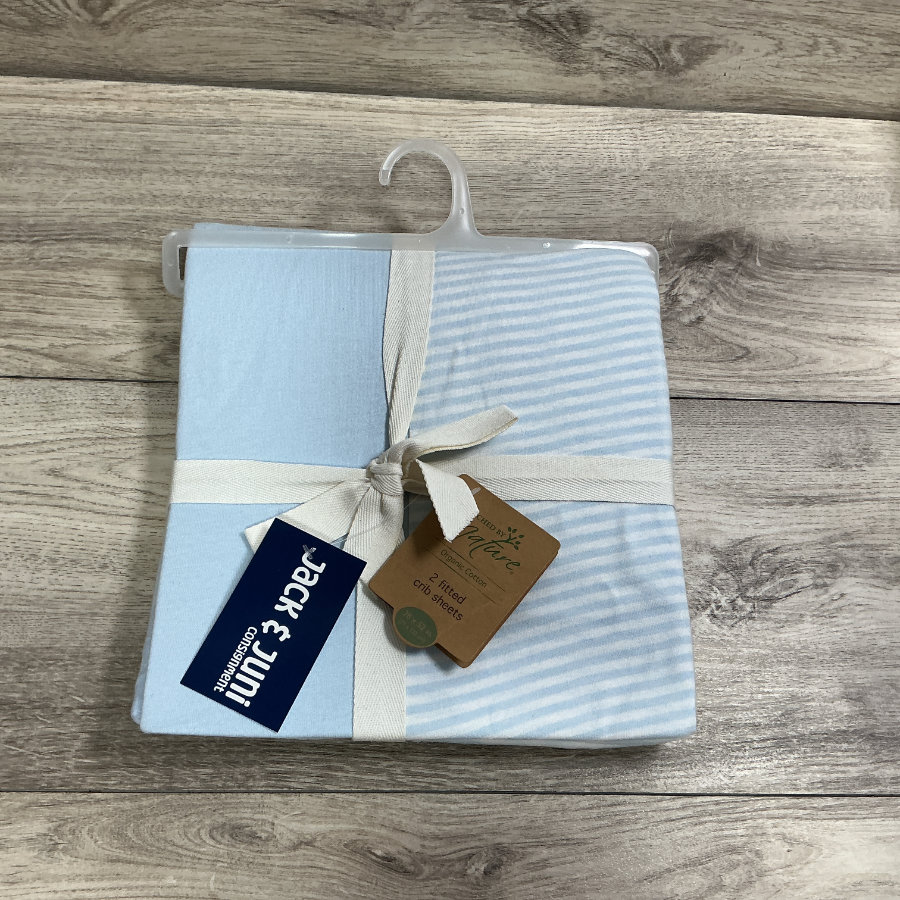 BOYS - 2 Fitted Crib Sheets - NEW
