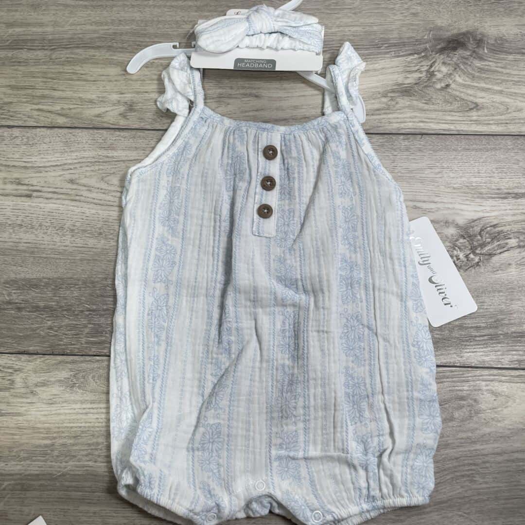 GIRLS - 12 Months - Romper & Bow - NEW