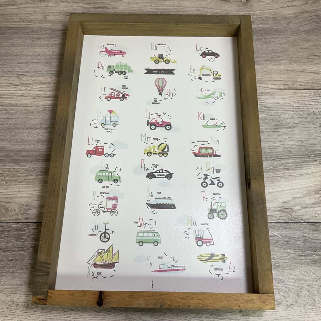 12 x 18 Wooden Trunks Nursery Decor Piece