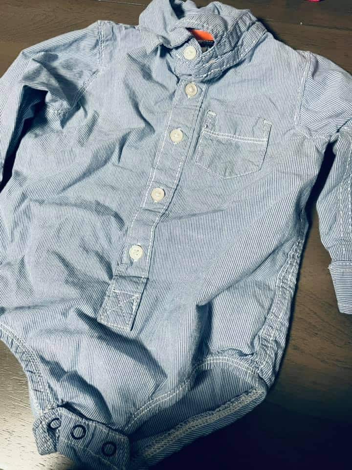 BOYS - #675 - 18 Months - Dress Shirt Onesie