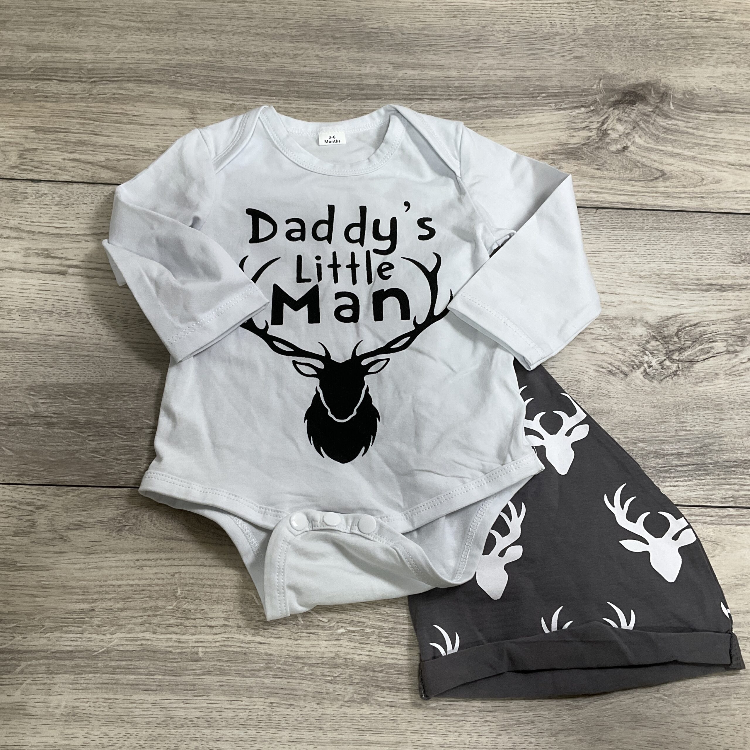 BOYS - 3/6 Month - Onesie with Hat